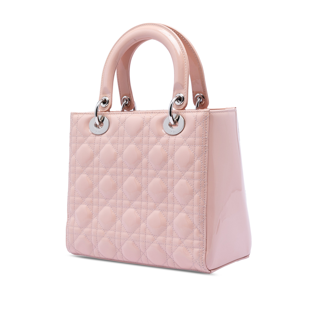 Pre-Loved Dior Medium Patent Cannage Lady Dior - Picture 2 of 7